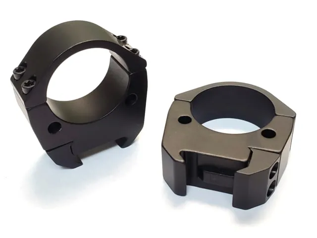 Talley Manufacturing Modern Sporting Rings, fits Picatinny Rail System, 34mm High, Black, Alloy - Optic Mount - view 1