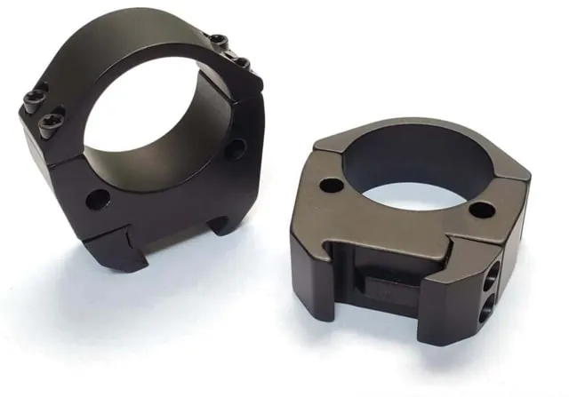 Talley Modern Sporting Scope Ring Set LA/SA 30mm Low Smoked Bronze - Optic Mount - view 1