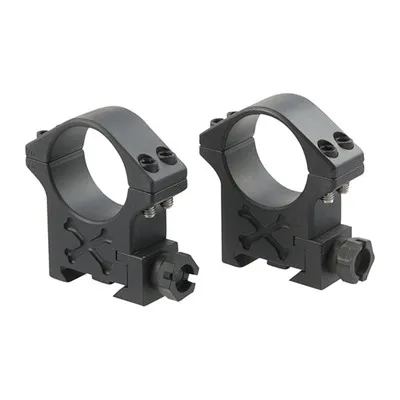 Talley Tactical Scope Rings - 30mm High (1.275'''') Tactical Picatinny Rings, Black - Optic Mount, vista 1