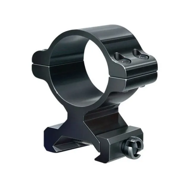 Tasco Aluminum Rifle Scope Ring Low Detachable Matte Black 1in - Optic Mount, vista 1