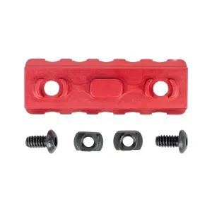 Timber Creek 5-Slot Picatinny Rail Section M-LOK Compatible, Red - M 5S PR R - Handguard Mount, vista 1