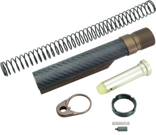 Timber Creek Enforcer Carbon Fiber Buffer Tube Kit Burnt Bronze CF BTK BB - Buffer Tube Assembly for AR-15 - view 1