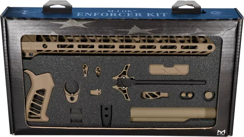 Timber Creek Outdoors Enforcer AR-15 Complete Build Kit 15\" M-LOK Handguard FDE - Handguard for AR-15 - view 1