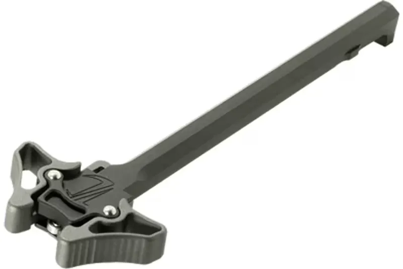 Timber Creek Outdoors Enforcer Mini Small Ambidextrous Charging Handle, Tungsten Cerakote - EM Ambi CH T - Charging Handle for AR-15, vista 1