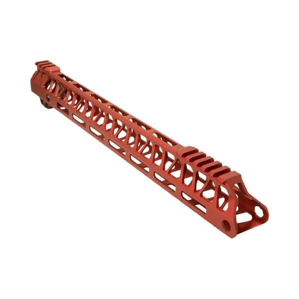 Timber Creek Ultralight Enforcer 15" MLOK Handguard, Anodized Red - UL E15 HG RED - Handguard for AR-15 - view 2