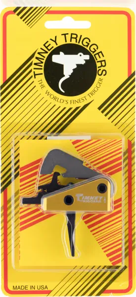 Timney Triggers Straight Drop-in Single-Stage Competition Trigger for AR-10 Rifle, Black/Gold - 670-ST - Trigger for AR-15 - view 2