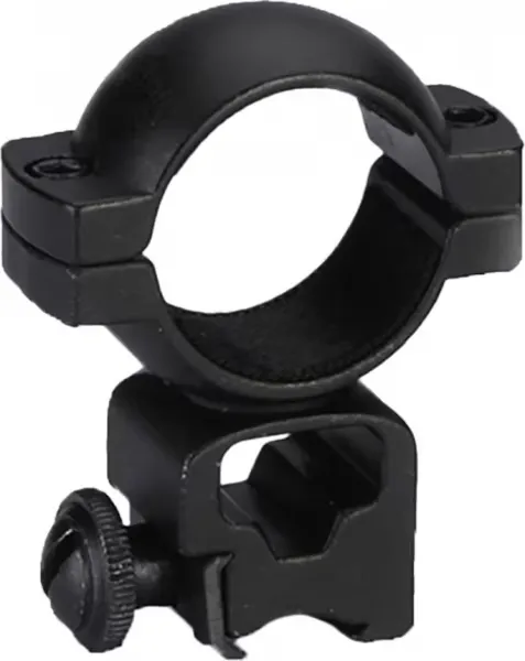 Traditions 1" Quick-Peep Aluminum Top/Bottom Style 1-Piece Scope Ring, Matte Black - A799DS - Optic Mount - view 1