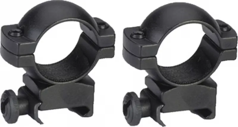 Traditions Crackshot 1" High Aluminum Top/Bottom Style Scope Ring, Matte Black - A793DS - Optic Mount - view 2