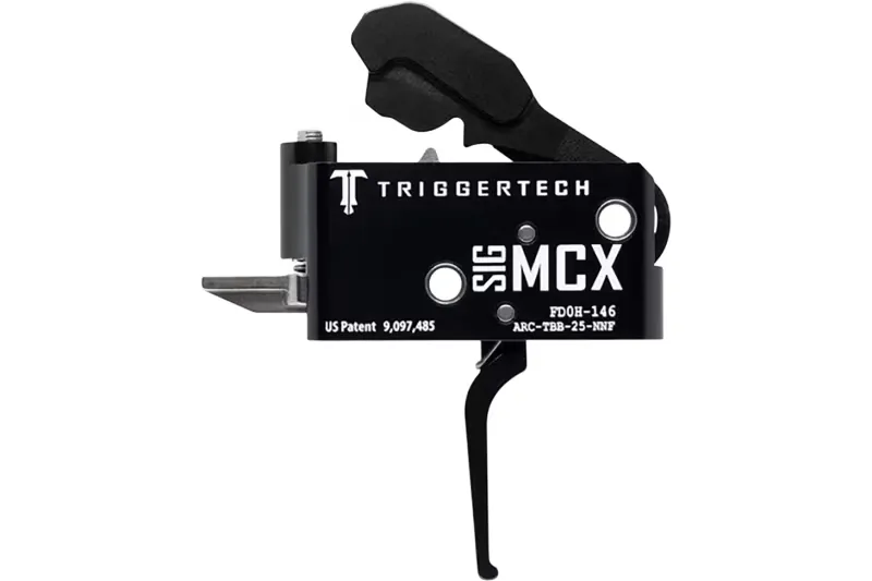 TriggerTech Trigger Tech Sig MCX Two Stage Triggers Black Flat - Trigger for AR-15, vista 1