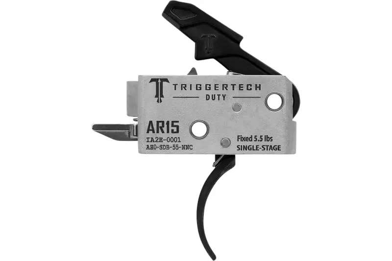 TriggerTech AR-15 Mil-Spec Curved Trigger, Single Stage, 5.5lb Pull - AH0SDB55NNC - Trigger for AR-15 - view 2
