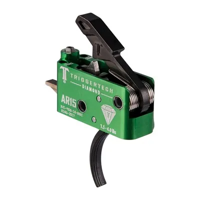 Triggertech Ar Diamond Trigger Curved Black - Trigger for AR-15 - view 2