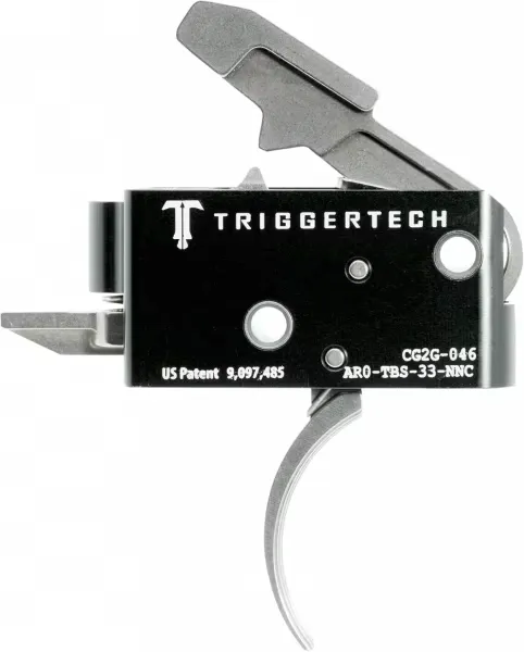 Triggertech Competitive AR Primary Short 2-Stage Traditional Curved Trigger w/ Bolt Release for AR Bolt Action Rifle, Stainless - AR0TBS33NNC - Trigger for AR-15 - view 2