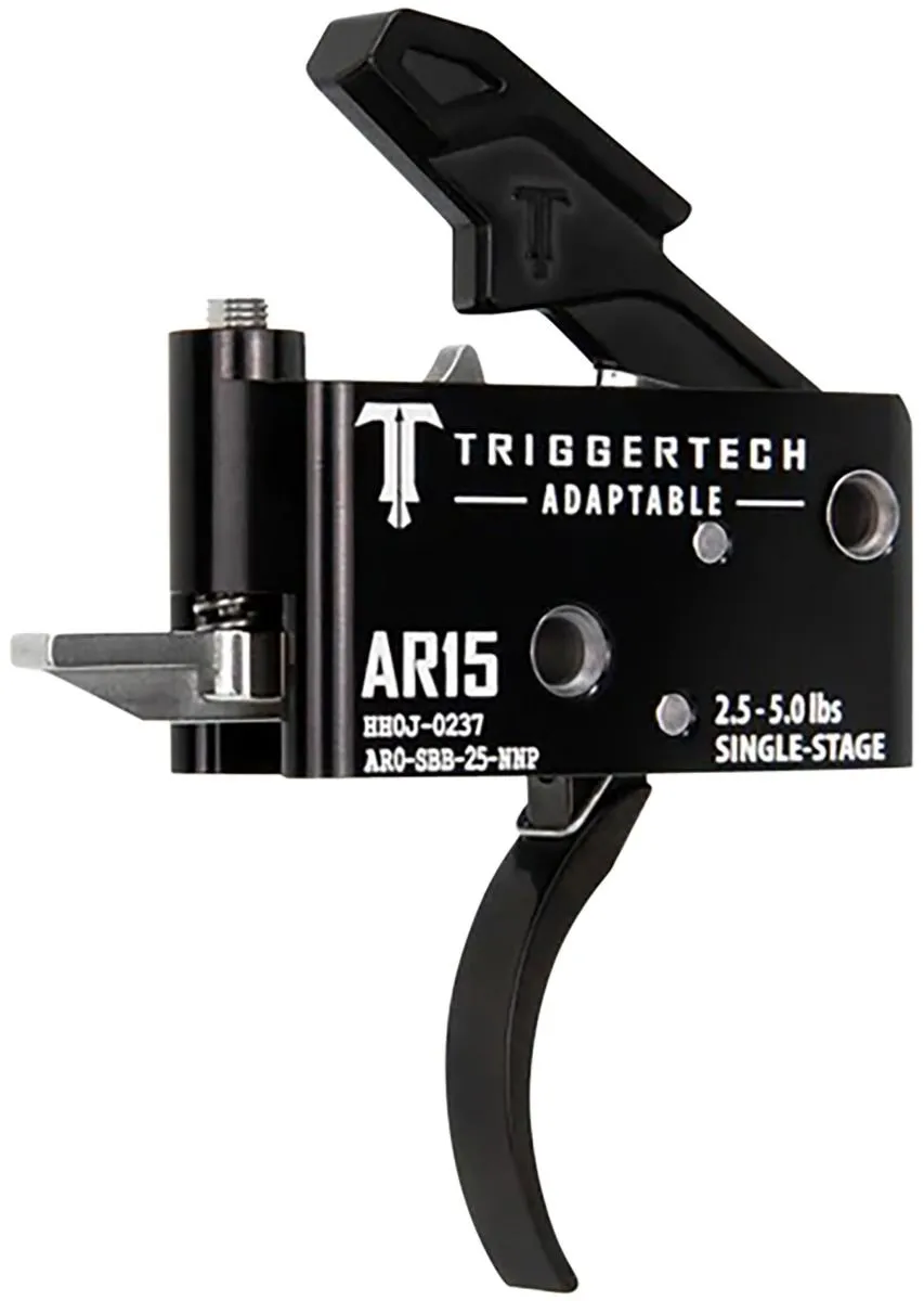 TriggerTech Adaptable Pro Curved Single-Stage 2.5-5.0 lbs Adjustable - Trigger for AR-15, vista 1