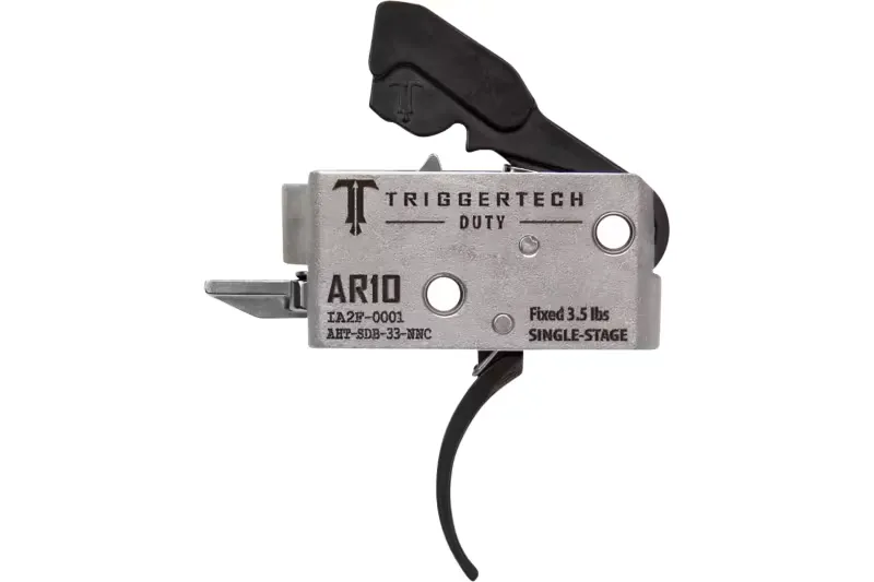 TriggerTech AHTSDB33NNC Duty Curved Trigger Single-Stage 3.50 lbs Draw Weight Fits AR-10 - Trigger for AR-15 - view 2