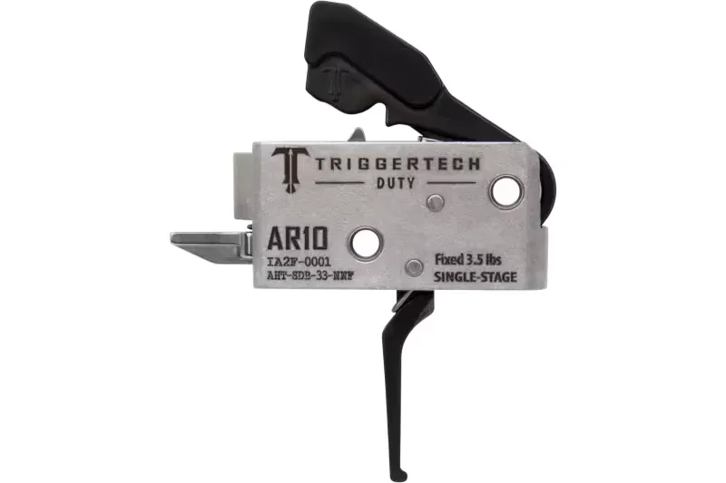 TriggerTech AHTSDB33NNight Fision Duty Flat Trigger Single-Stage 3.50 lbs Draw Weight Fits AR-10 - Trigger for AR-15 - view 1