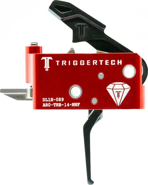 TriggerTech AR-15 Diamond Trigger, Short Two Stage, Black Stright Flat Trigger - Trigger for AR-15 - view 2