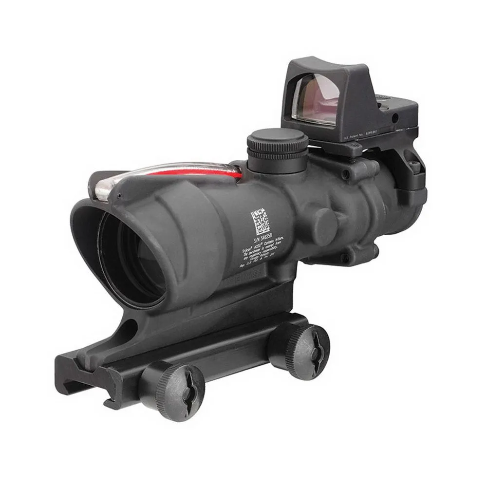 Trijicon ACOG 4x32mm Dual Illuminated Chevron .223 BDC Ballistic Red Rifle Scope w/ RMR - 100549 - Rifle Scope, vista 2