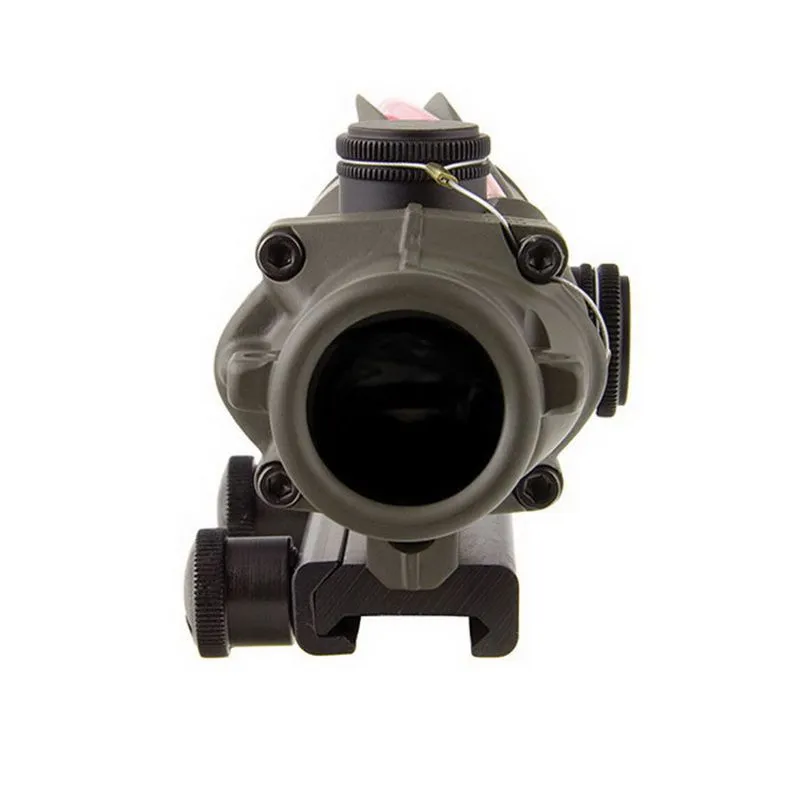 Trijicon ACOG 4x32mm Dual Illuminated Red 5.56/.223 BDC Chevron Rifle Scope, OD Green - 100309 - Rifle Scope, vista 5