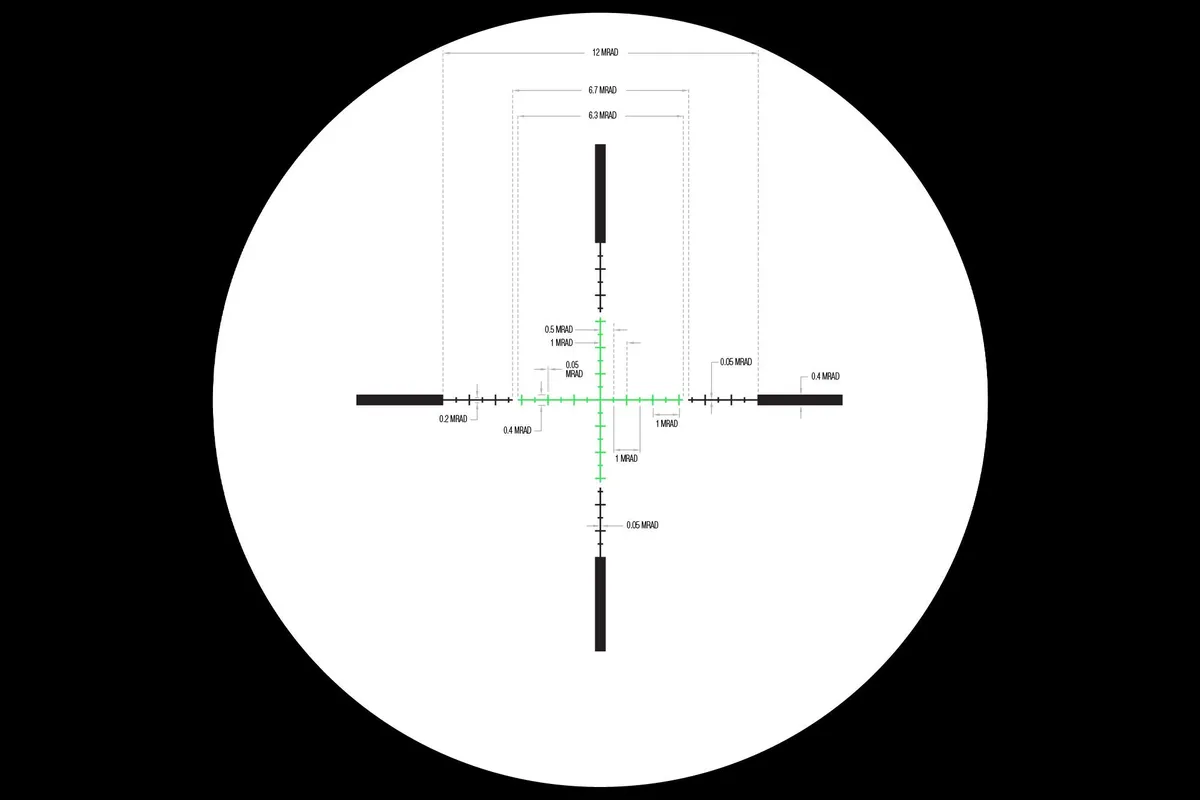 Trijicon Credo 1-4x24 Rifle Scope - Green MRAD Ranging Reticle - Matte Black - Rifle Scope - view 2