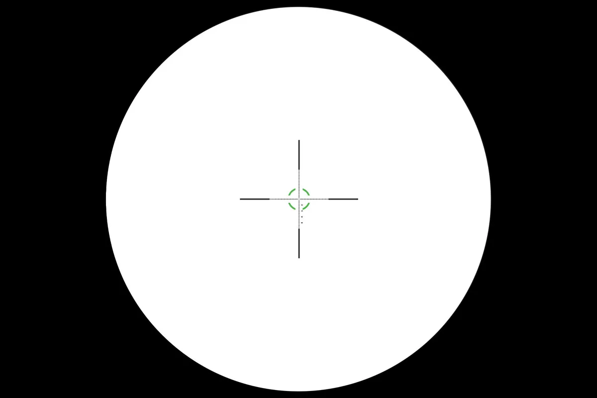 Trijicon Credo HX 1-6x24 FFP Rifle Scope - Green MOA Segmented Circle Reticle - Satin Black - Rifle Scope - view 5