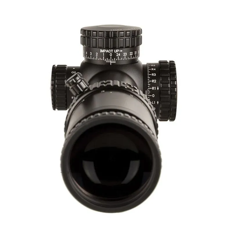 Trijicon Credo HX 1-6x24mm Illuminated Red MOA Segmented Circle (FFP) Riflescope - 2900021 - Rifle Scope, vista 4
