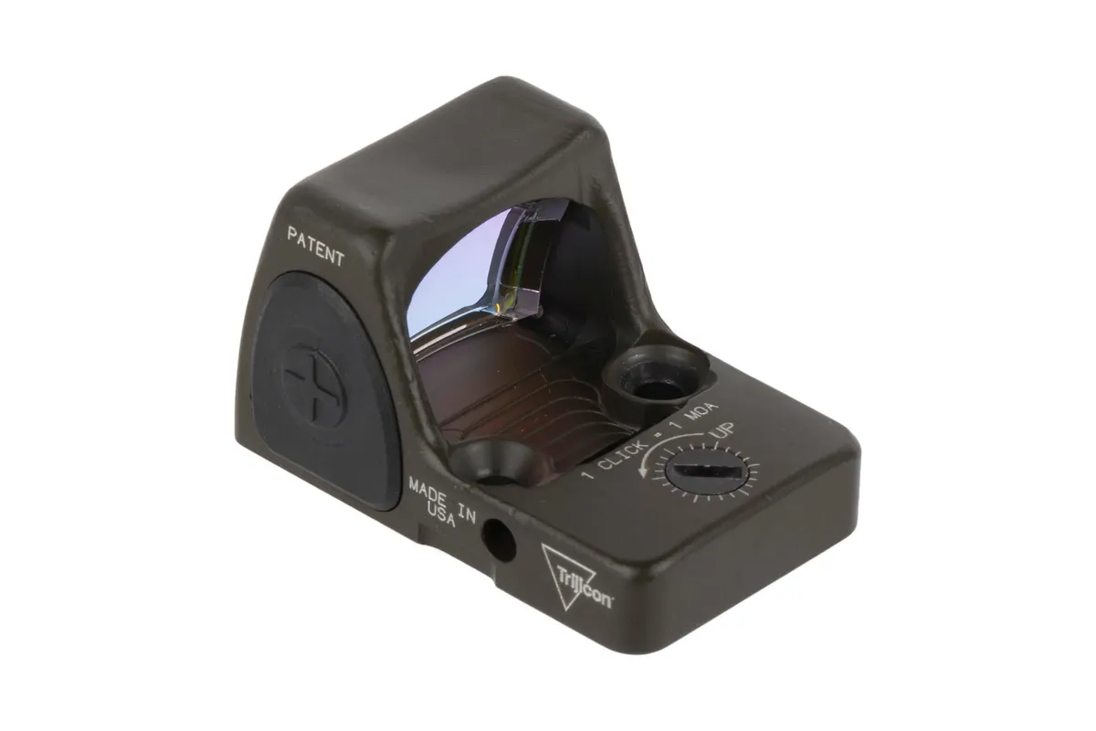 Trijicon RMR Type 2 Adjustable LED Reflex Sight - 3.25 MOA - OD Green - Optic, vista 4