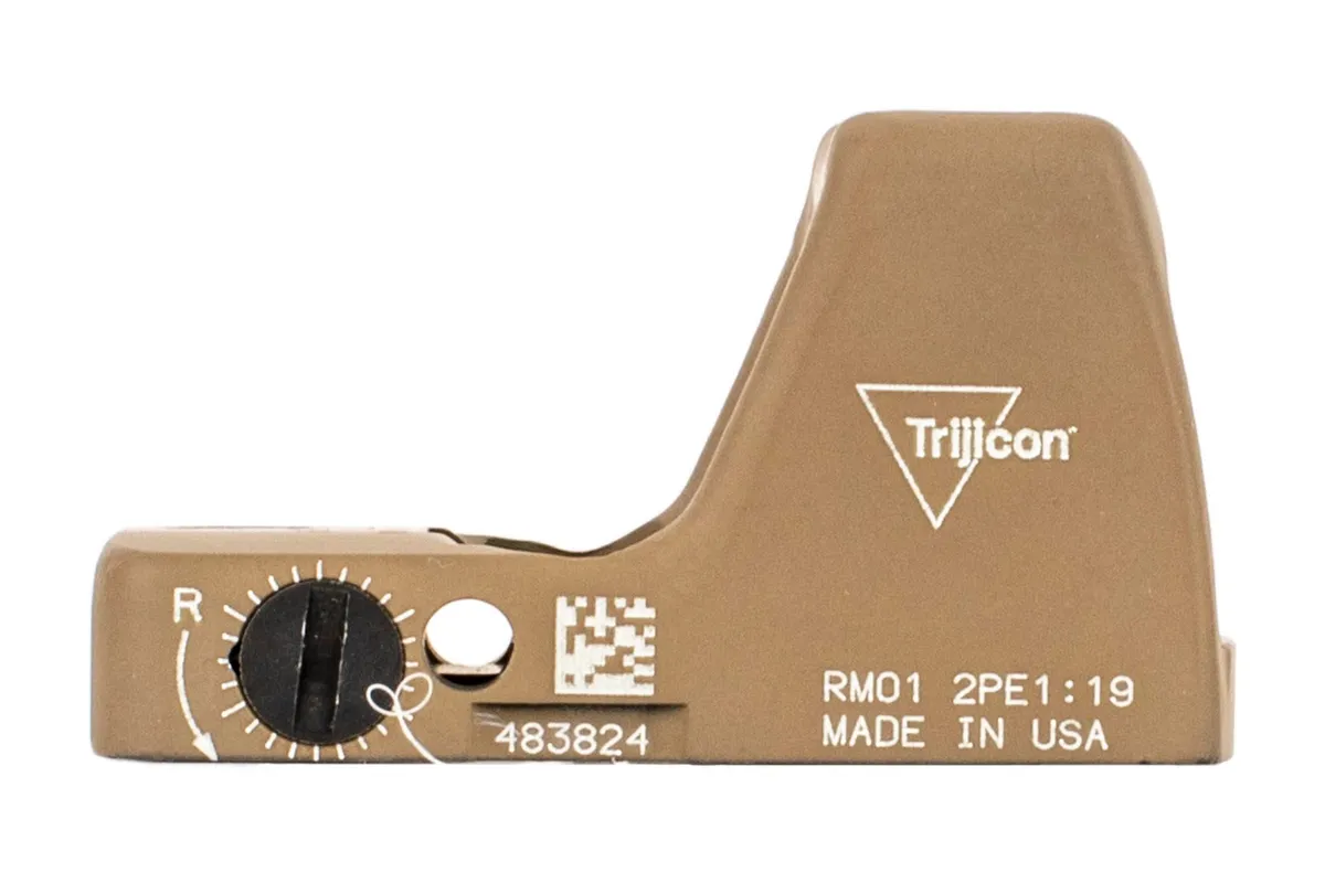 Trijicon RMR Type 2 Reflex Red Dot Sight 3.25 MOA Dot Cerakote Flat Dark Earth - Optic - view 2