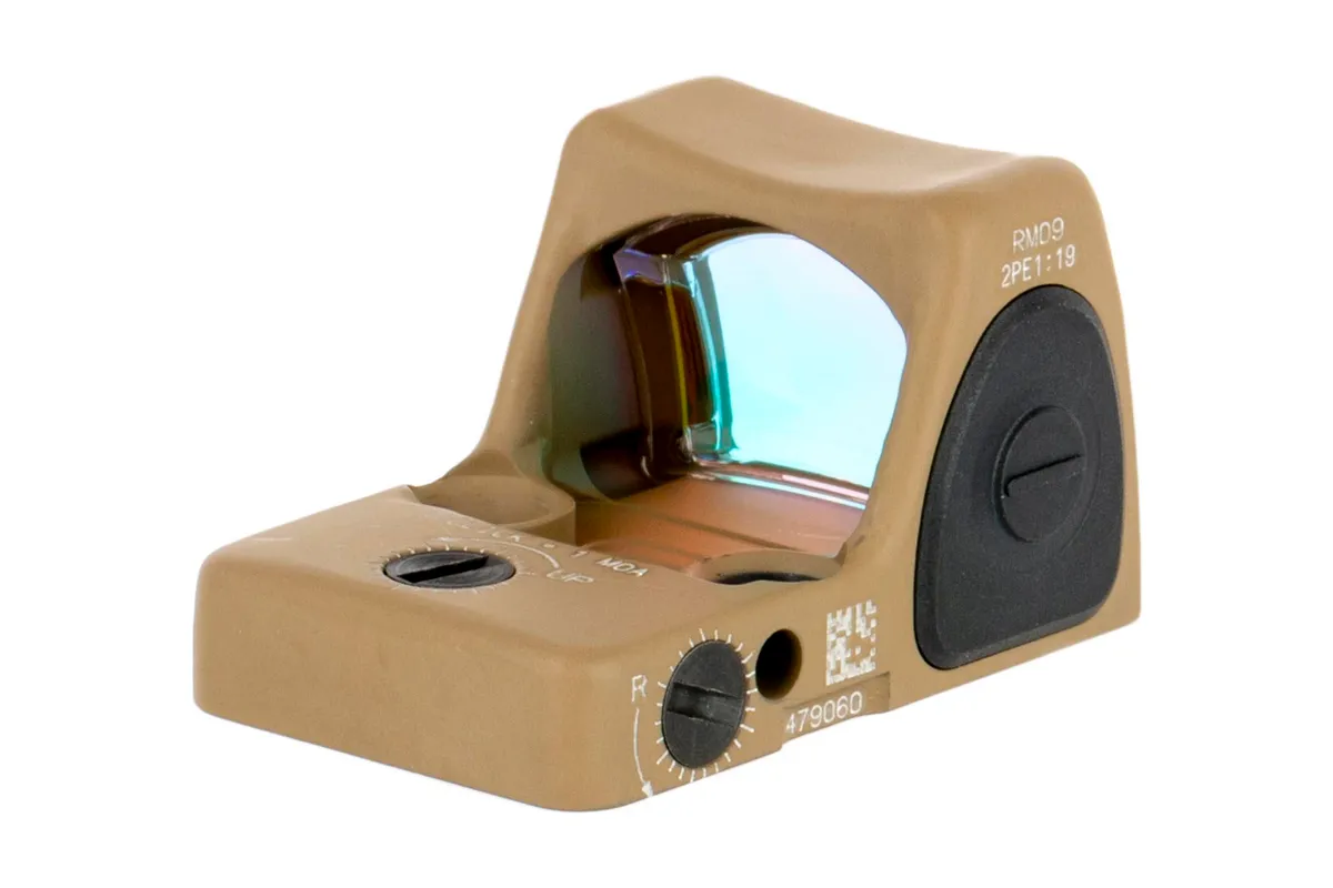 Trijicon RMR Type 2 Reflex Red Dot Sight Adjustable LED 1 MOA Red Dot Cerakote Flat Dark Earth - Optic - view 3