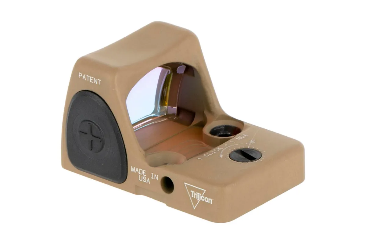 Trijicon RMR Type 2 Reflex Red Dot Sight Adjustable LED 1 MOA Red Dot Cerakote Flat Dark Earth - Optic - view 4