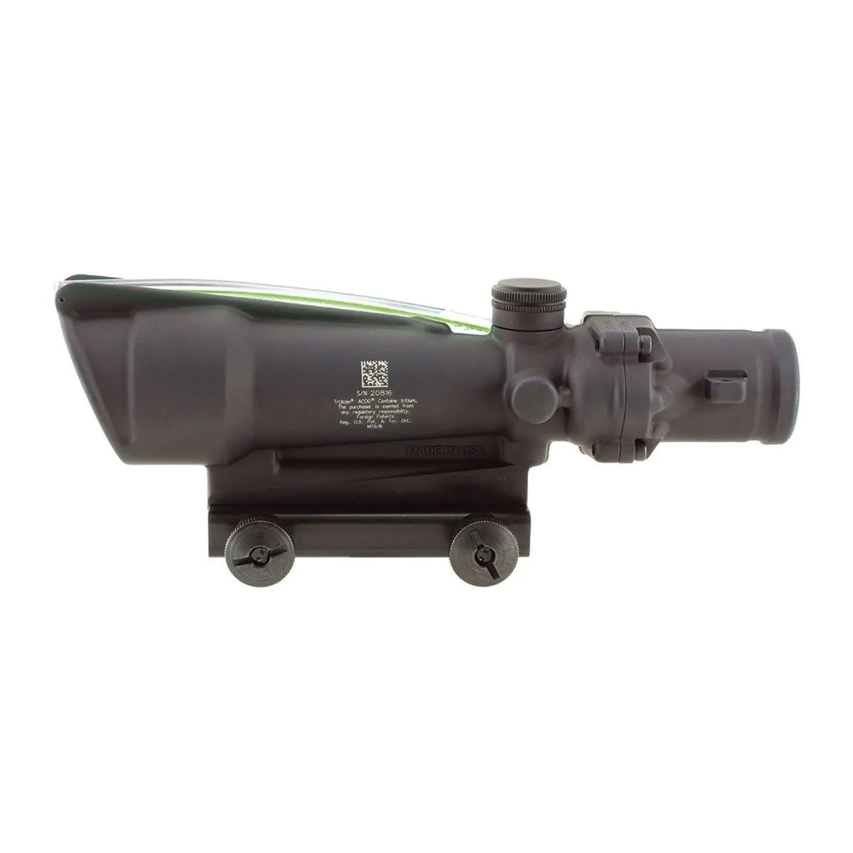 Trijicon TA11F ACOG 3.5x35 Dual Illuminated Green Chevron BAC 233 Flattop Recticle Scope - TA11F-G - Rifle Scope - view 3