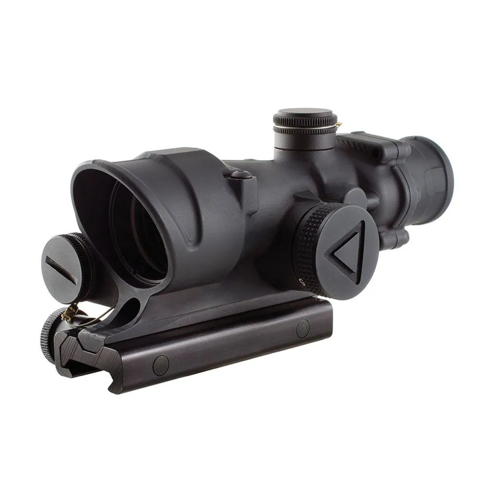 Trijicon 100390 ACOG  4x 32mm Obj 36.80 ft @ 100 yds FOV Matte Black Finish Illuminated Green Crosshair 223 - Rifle Scope, vista 2