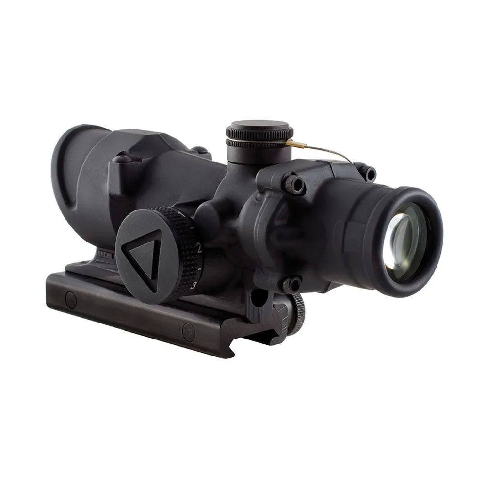 Trijicon 100390 ACOG  4x 32mm Obj 36.80 ft @ 100 yds FOV Matte Black Finish Illuminated Green Crosshair 223 - Rifle Scope, vista 4