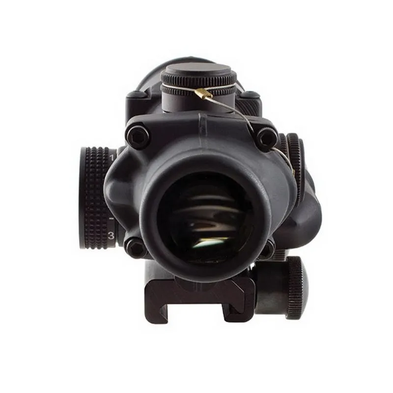 Trijicon 100390 ACOG  4x 32mm Obj 36.80 ft @ 100 yds FOV Matte Black Finish Illuminated Green Crosshair 223 - Rifle Scope, vista 5