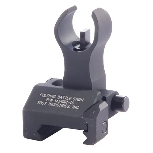 Troy Industries Troy BattleSight Iron Sight Front Folding Tritium HK, Black - SSIG-FBS-FHBT-02 - Iron Sights for AR-15, vista 1