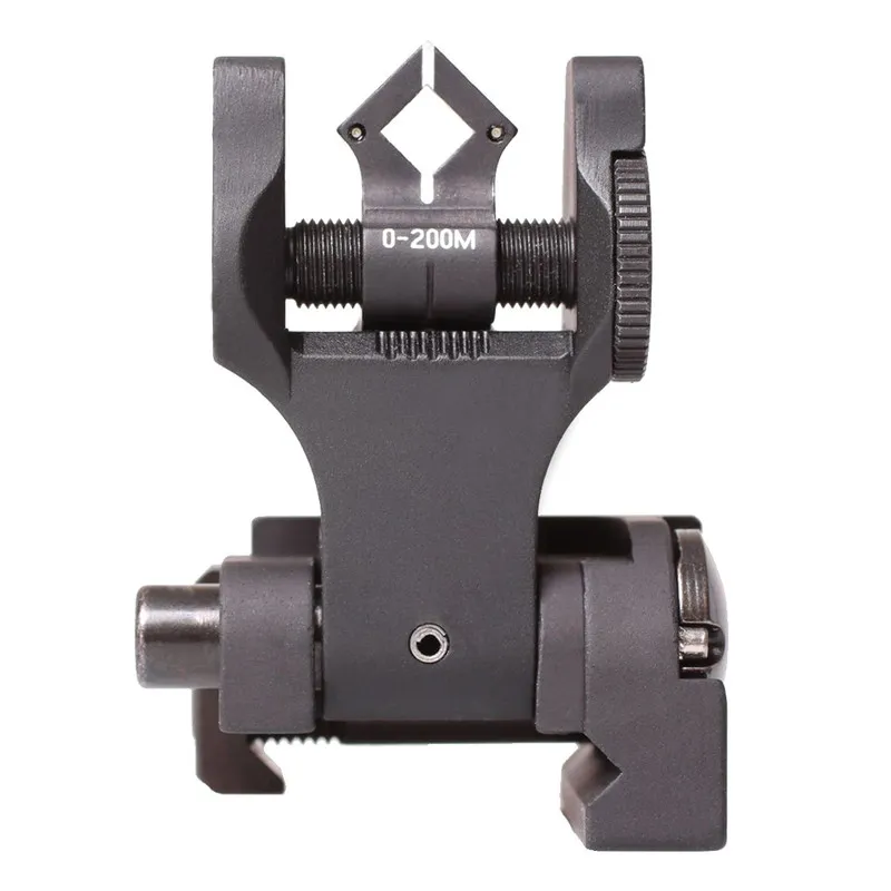 Troy Industries Troy BattleSight Iron Sight Rear Folding Tritium Di-Optic Aperture Universal - SSIG-FBS-TTBT-00 - Iron Sights for AR-15 - view 1