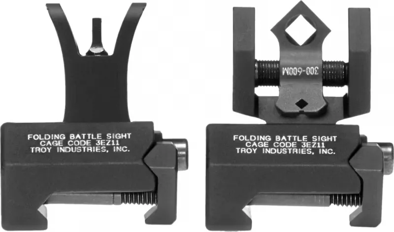 Troy Industries Troy BattleSight Micro M4 Front & Di-Optic Aperture Rear Set - SSIG-MCM-SSBT-00 - Iron Sights for AR-15 - view 1