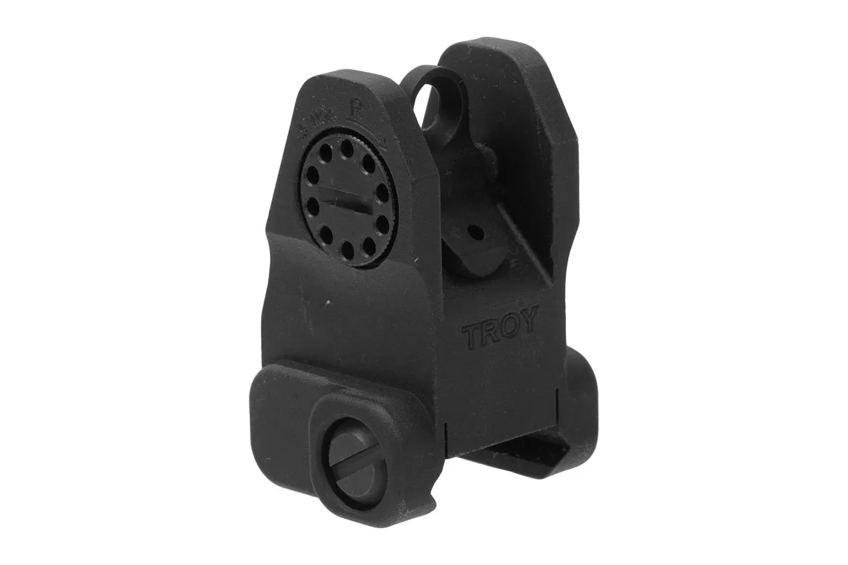 Troy Industries Troy BattleSight Rear Fixed - Black SSIG-FRS-R0BT-00 - Iron Sights for AR-15 - view 1
