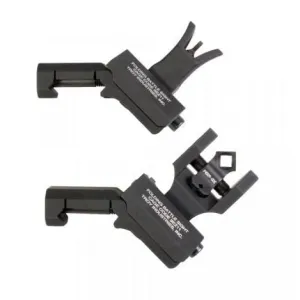 Troy Industries Troy BattleSights 45 Degree Offset Folding M4 Front & Di-Optic Set Black - SSIG-45S-MDBT-00 - Iron Sights for AR-15 - view 1