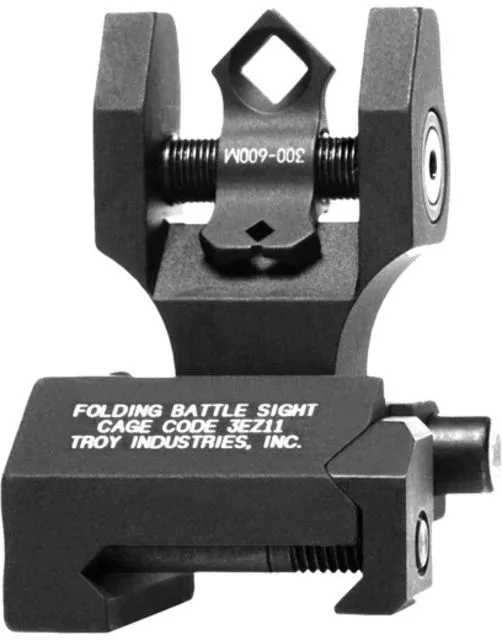 Troy Industries Troy Dioptic Apeture DOA Top Mounted Deployable Rear Sight Black - Rear Sight for AR-15 - view 1