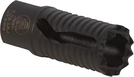 Troy Industries Troy Ind MED05BT00 Medieval Muzzle Flash Suppressor AR-15/M16/M4 2.25" Steel - Muzzle Device for AR-15, vista 2
