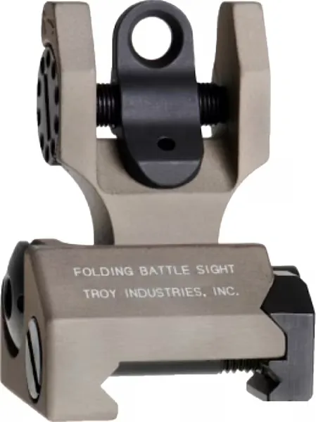 Troy Industries Troy Ind SSIGFBSROFT00 BattleSight Rear Sight Folding Flat Dark Earth for AR-15, M16, M4 - Rear Sight for AR-15 - view 2