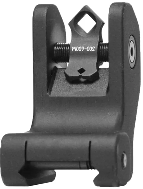 Troy Industries Fixed Rear BattleSight With Di-Optic Aperture - Black - Rear Sight for AR-15 - view 1