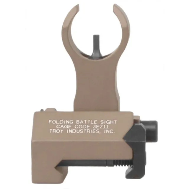 Troy Industries, Inc. 1.3" Flip-Up Hk-Style Front Sight Aluminum Dark Earth - Front Sight for AR-15 - view 1