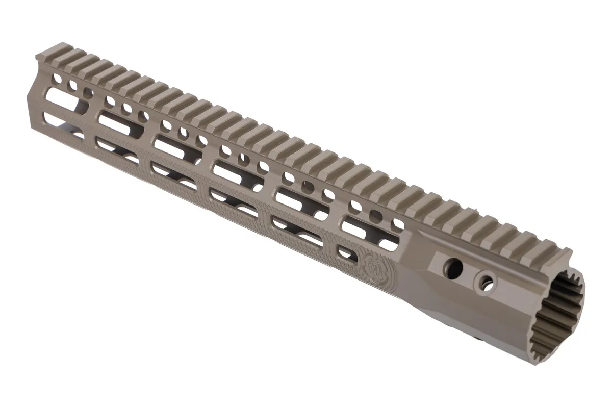 Troy Industries SOCC Gen 2 Free Float M-LOK Handguard AR-15 Aluminum Battle Rail FDE 12.5in - Handguard for AR-15 - view 3