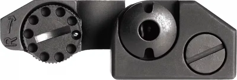 Troy Industries Troy Ind SSIGFBSROBT00 BattleSight Rear Sight Folding Black Hardcoat Anodized for AR-15 - Rear Sight for AR-15 - view 1