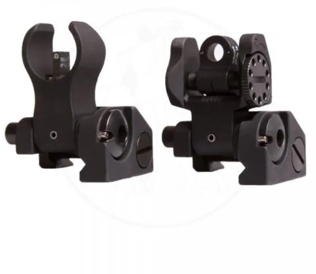Troy Industries Troy Tritium HK Top Mounted Deployable Front and Rear Sight Black - Rear Sight for AR-15 - view 1