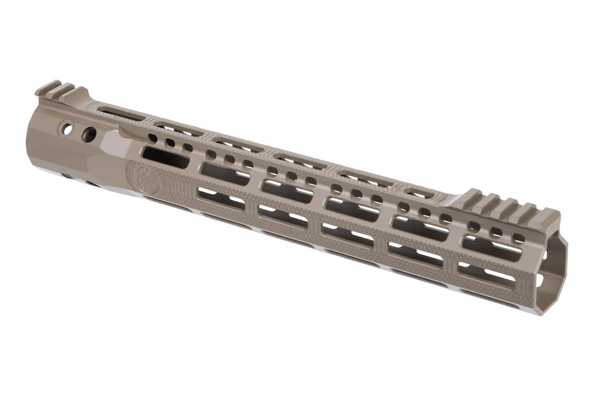 Troy Industries X Series Free Float M-LOK Handguard AR-15 Aluminum Battle Rail FDE 12.5in - Handguard for AR-15 - view 1