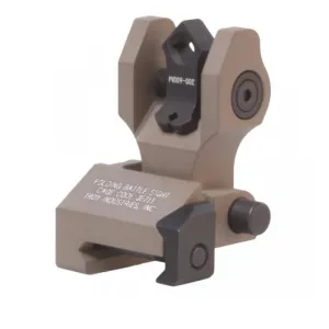 Troy Industries Troy Rear Di-Optic Aperture (DOA) Folding BattleSight, FDE - SSIG-DOA-RFFT-00 - Iron Sights for AR-15 - view 1