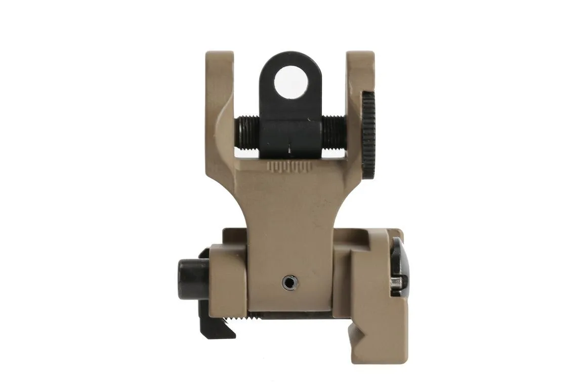Troy Industries Troy Rear Folding BattleSight, FDE - SSIG-FBS-R0FT-00 - Iron Sights for AR-15 - view 3