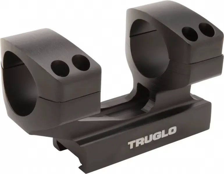 TruGlo AR-15 30mm 1.5" Aluminum 1-Piece Tactical Scope Mount, Anodized Matte Black - TG8964B - Optic Mount - view 2
